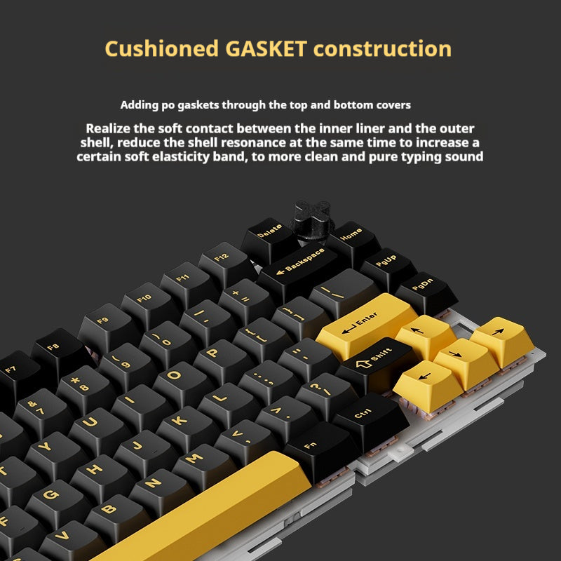 EWEADN K75 Tri-mode Gasket Aluminum Mechanical Keyboard