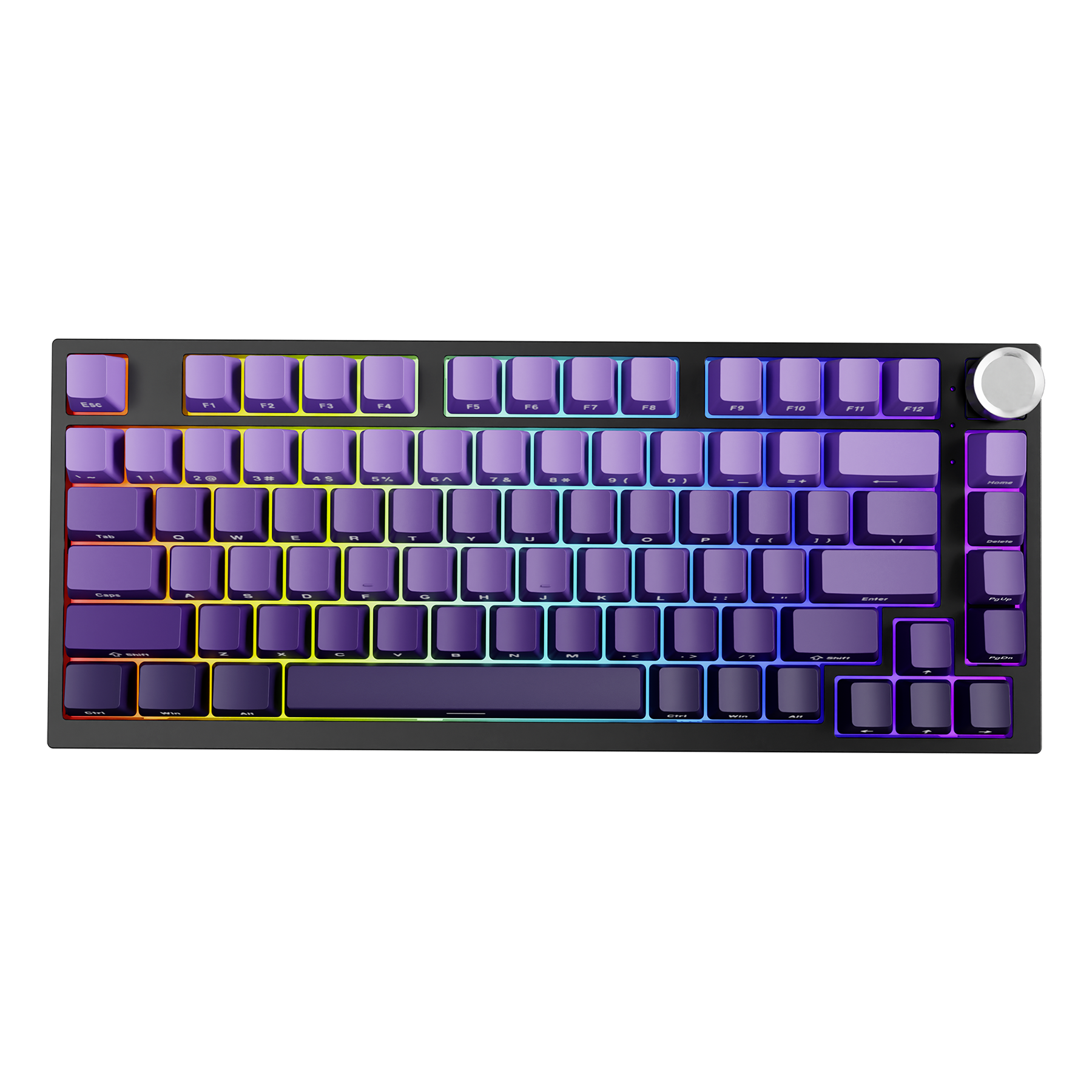 EWEADN X75 Tri-mode Gasket Mechanical Keyboard with LED Media Display