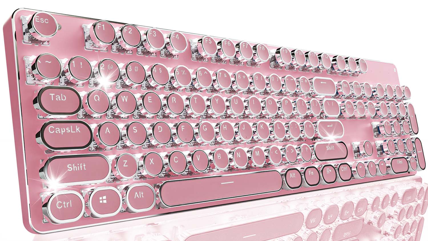 EWEADN TK950 Typewriter Wireless Mechanical Keyboard